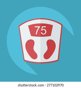 Flat modern design with shadow icon scales
