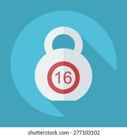 Flat modern design with shadow icon weight
