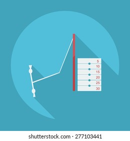 Flat modern design with shadow icon trainer
