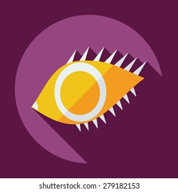Flat modern design with shadow icon optics