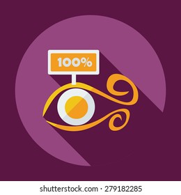 Flat modern design with shadow icon optics