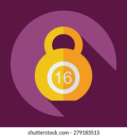 Flat modern design with shadow icon weight