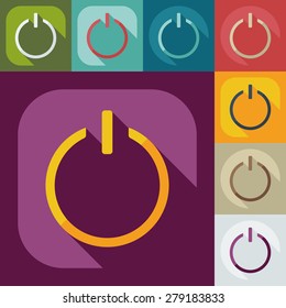 Flat modern design with shadow icon player