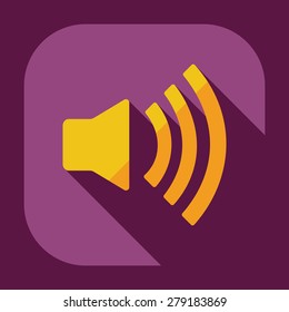 Flat modern design with shadow icon player
