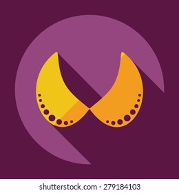 Flat modern design with shadow icon bra