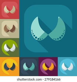 Flat modern design with shadow icon bra