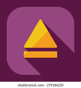 Flat modern design with shadow icon player