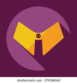Flat modern design with shadow icon male collar