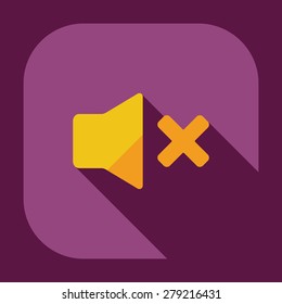 Flat modern design with shadow icon player