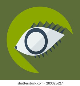 Flat modern design with shadow icon optics