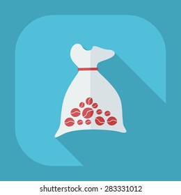 Flat modern design with shadow icon coffee