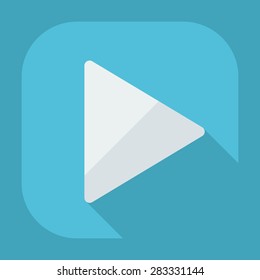 Flat modern design with shadow icon player