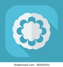 Flat modern design with shadow icon flower