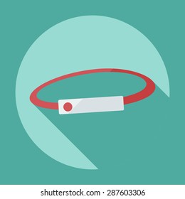 Flat modern design with shadow icon hoop