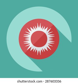 Flat modern design with shadow icon optics