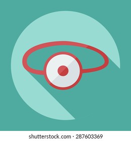 Flat modern design with shadow icon optics