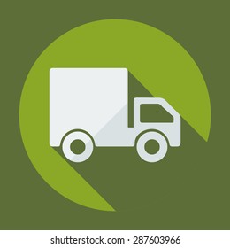 Flat modern design with shadow icon car