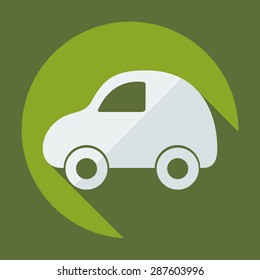 Flat modern design with shadow icon car