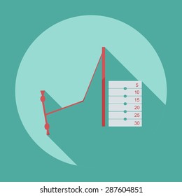 Flat modern design with shadow icon trainer