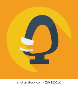 Flat modern design with shadow icon optics