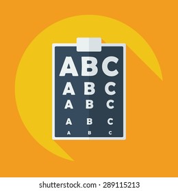 Flat modern design with shadow icon optics