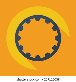Flat modern design with shadow icon hoop