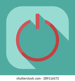 Flat modern design with shadow icon player