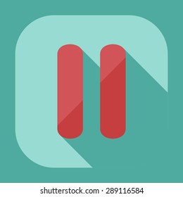 Flat modern design with shadow icon player
