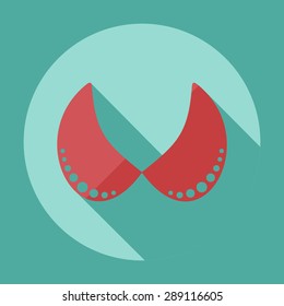 Flat modern design with shadow icon bra
