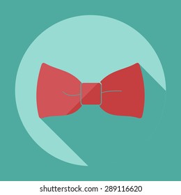 Flat modern design with shadow icon male butterfly