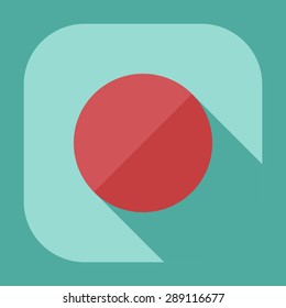 Flat modern design with shadow icon player