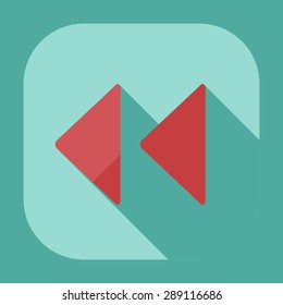 Flat modern design with shadow icon player