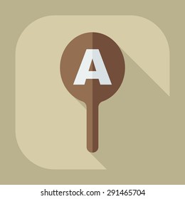 Flat modern design with shadow icon optics
