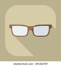 Flat modern design with shadow icon optics
