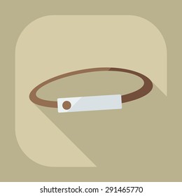 Flat modern design with shadow icon hoop