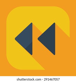 Flat modern design with shadow icon player