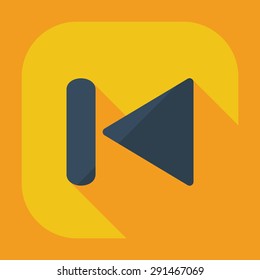 Flat modern design with shadow icon player