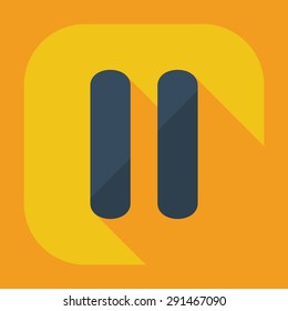 Flat modern design with shadow icon player
