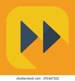 Flat modern design with shadow icon player