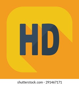 Flat modern design with shadow icon player