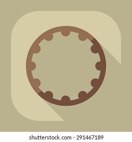 Flat modern design with shadow icon hoop