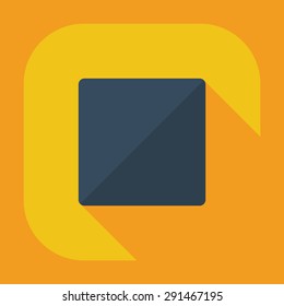 Flat modern design with shadow icon player