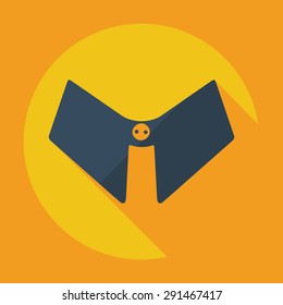 Flat modern design with shadow icon male collar