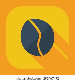 Flat modern design with shadow icon coffee
