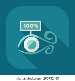 Flat modern design with shadow icon optics