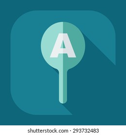 Flat modern design with shadow icon optics