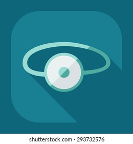 Flat modern design with shadow icon optics