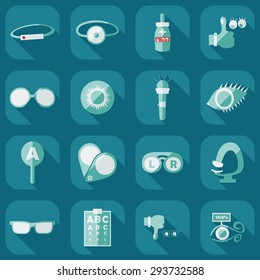 Flat modern design with shadow icon optics