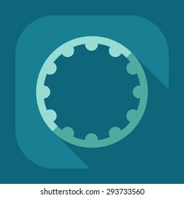 Flat modern design with shadow icon hoop