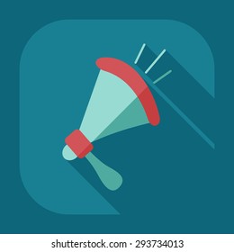 Flat modern design with shadow icon mouthpiece